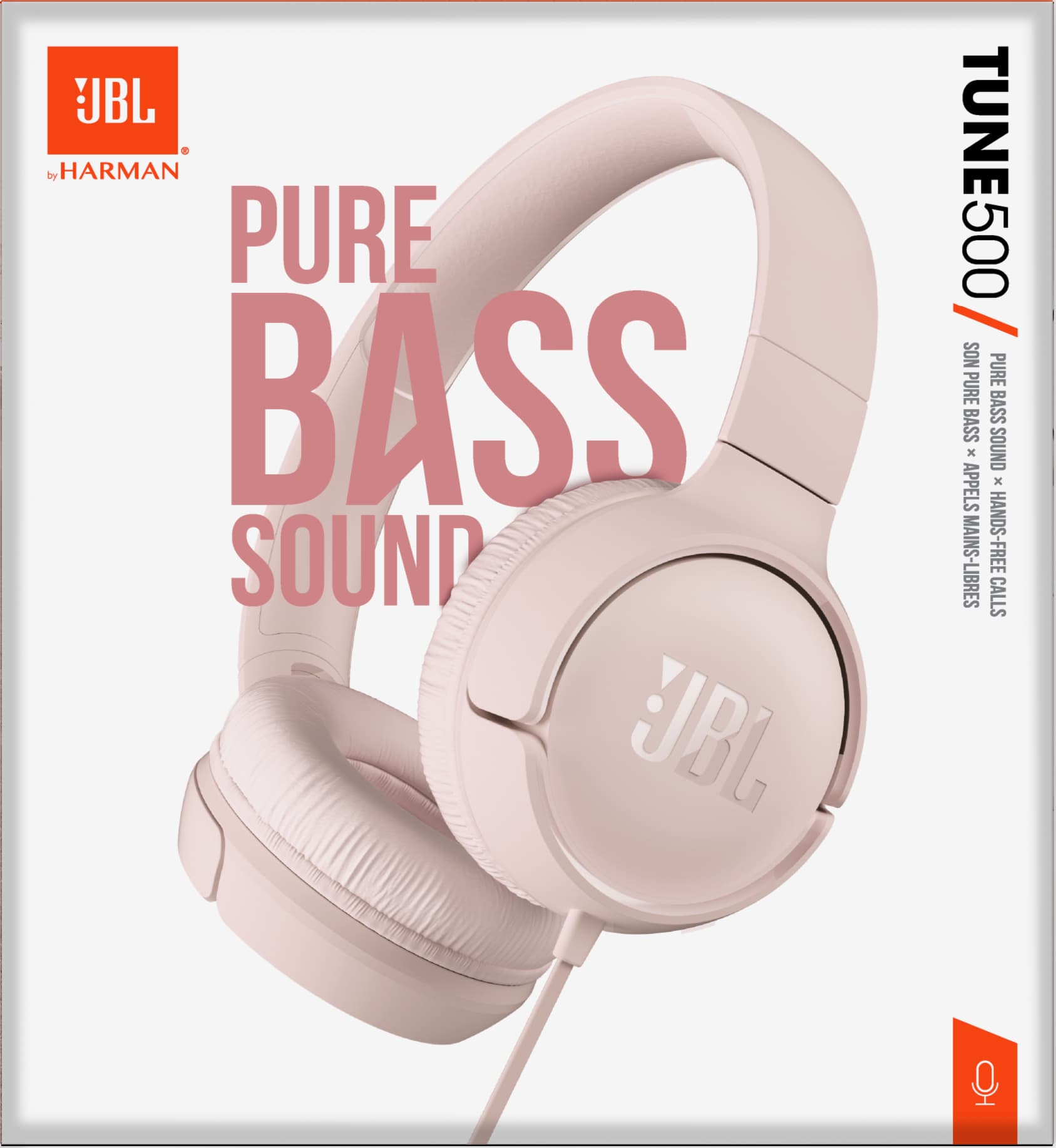 Casti TUNE 500 On Ear Pink "JBLT500PIK" — miniatură