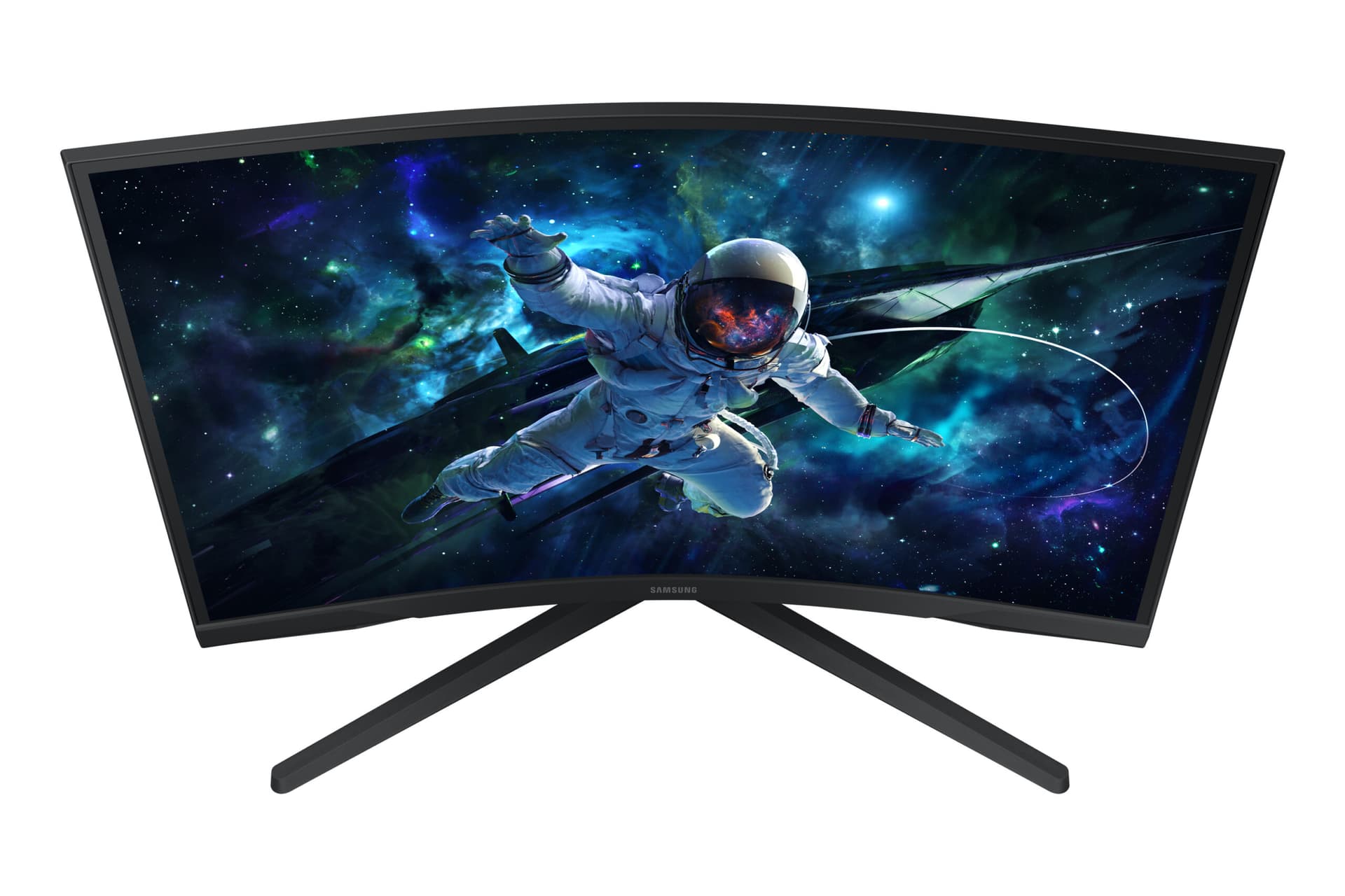 Monitor LED Monitor VA LED WQHD-Gaming-Monitor Odyssey G55C - 68 cm (27") - 2560 x 1440 WQHD Negru "LS27CG554EUXEN" — miniatură