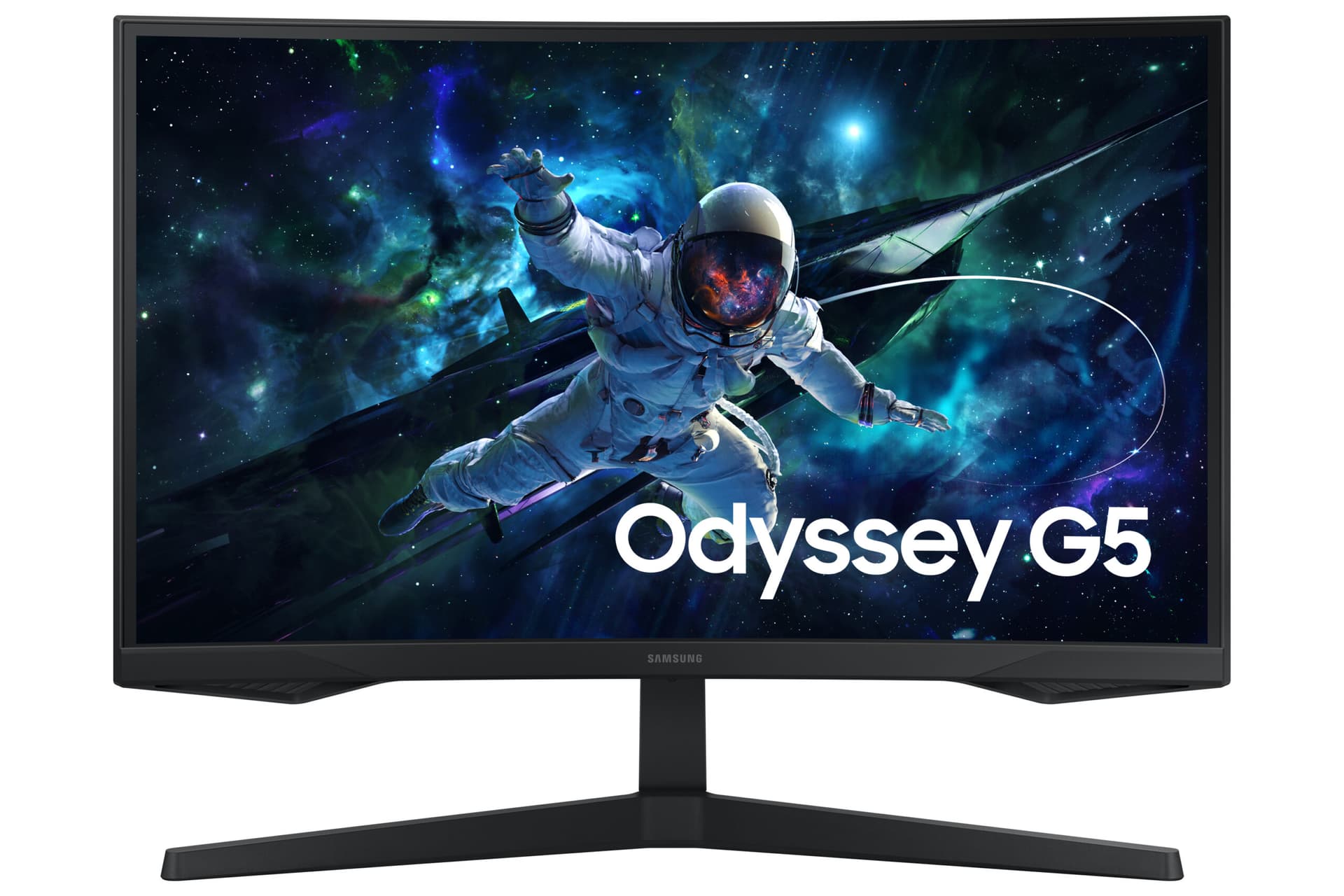 Monitor LED Monitor VA LED WQHD-Gaming-Monitor Odyssey G55C - 68 cm (27") - 2560 x 1440 WQHD Negru "LS27CG554EUXEN" — miniatură