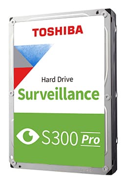 HDD Video Surveillance TOSHIBA S300 PRO 8TB CMR, 3.5, 512MB, 7200RPM, SATA, 64 cameras, 24/7, TBW: 300 "MD10ADA800V"