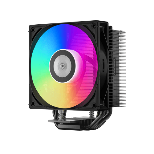 COOLER PCCooler "RT400 ARGB BK" skt. Intel si AMD, racire cu aer, vent. 120mm, 500 - 2200 rpm, 4 heatpipes, inaltime 152mm, iluminare ARGB,"RT400 ARGB BK" — miniatură