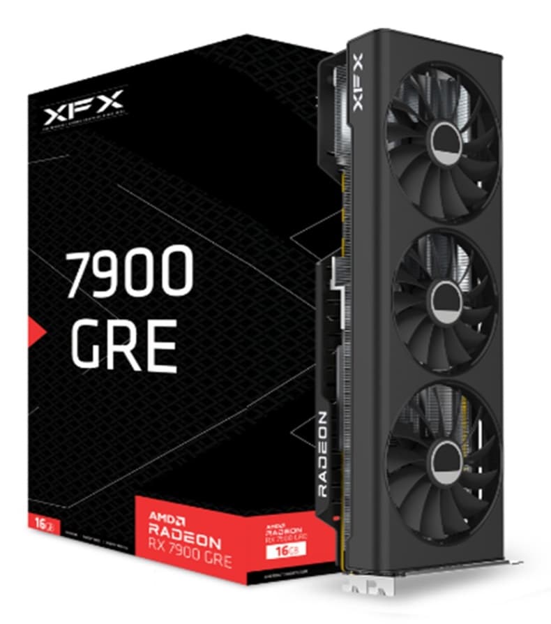 PLACA VIDEO XFX Radeon RX 7900 GRE "RX-79GMERCB9" — miniatură