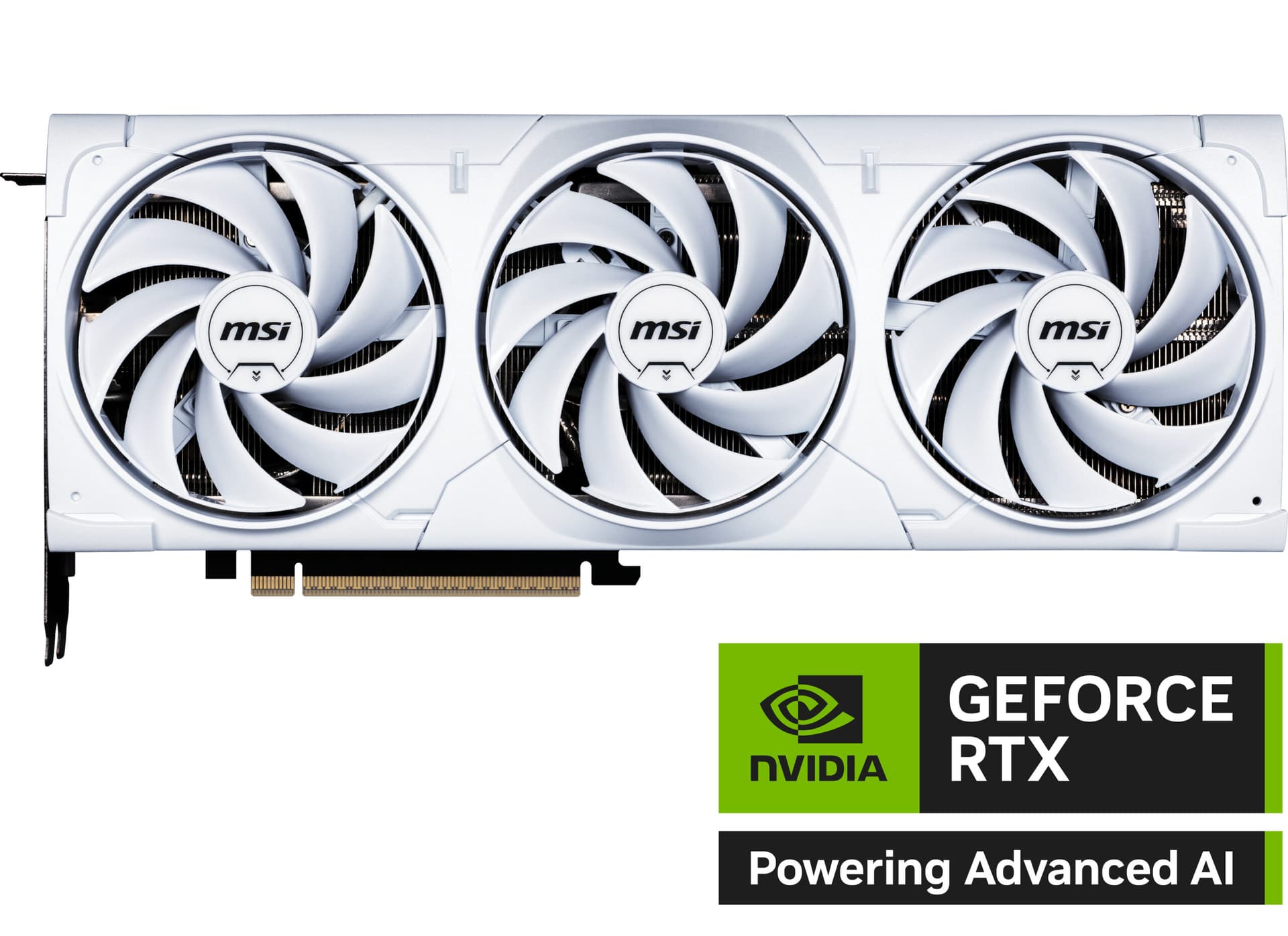 Placa video GeForce RTX 5080 Ventus 3X OC White 16GB GDDR7 PCI-Express "V531-062R" — miniatură