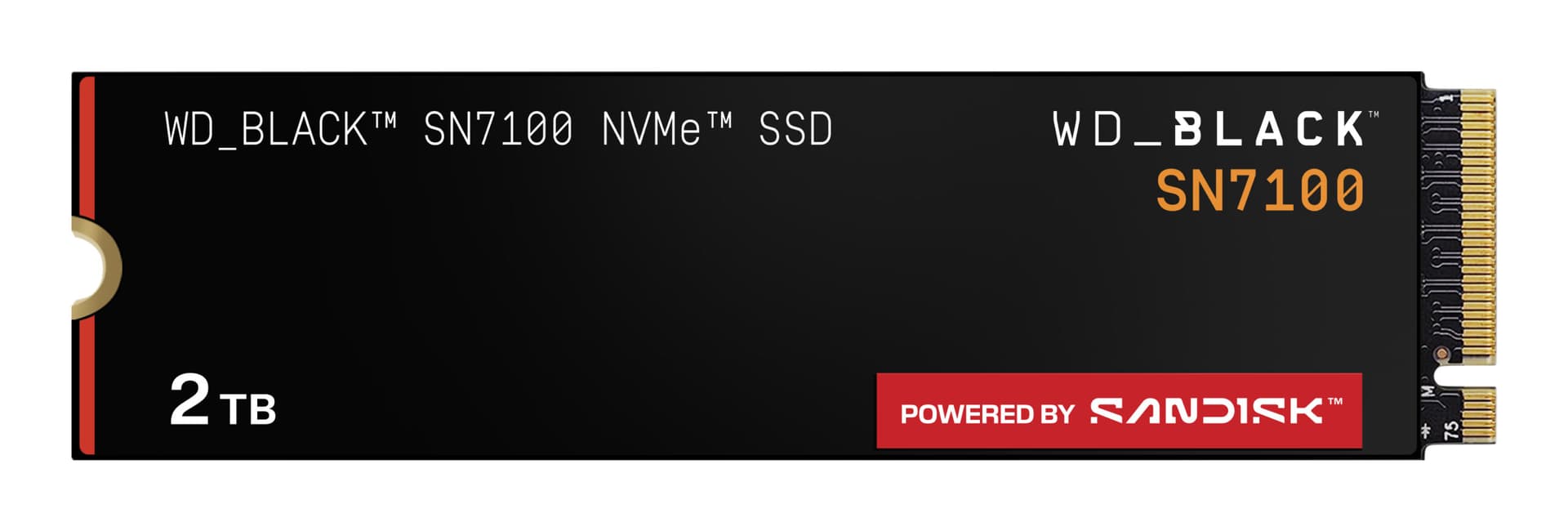 SSD PCIE G4 M.2 NVME 2TB/BLACK SN7100 WDS200T4X0E WDC "WDS200T4X0E"