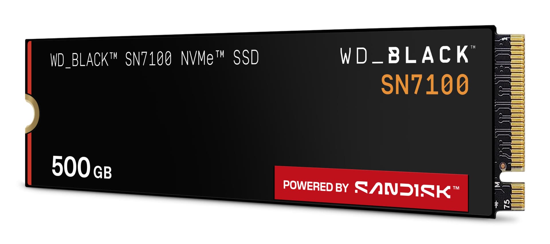SSD PCIE G4 M.2 NVME 500GB/BLACK SN7100 WDS500G4X0E WDC "WDS500G4X0E" — miniatură