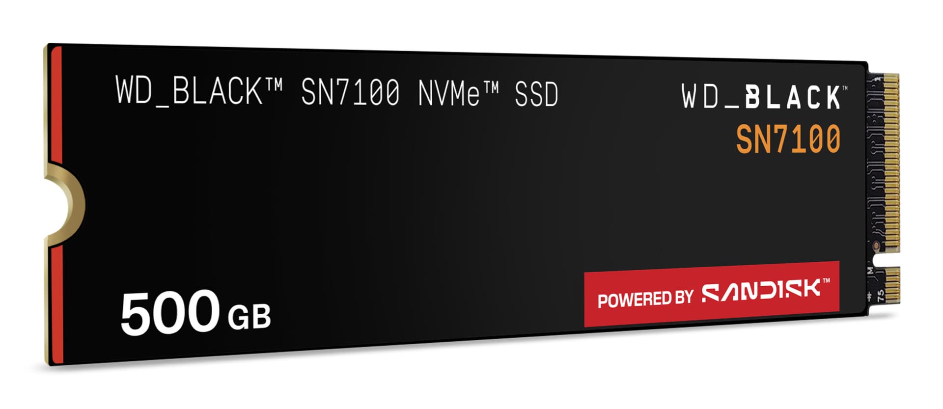 SSD PCIE G4 M.2 NVME 500GB/BLACK SN7100 WDS500G4X0E WDC "WDS500G4X0E" — miniatură