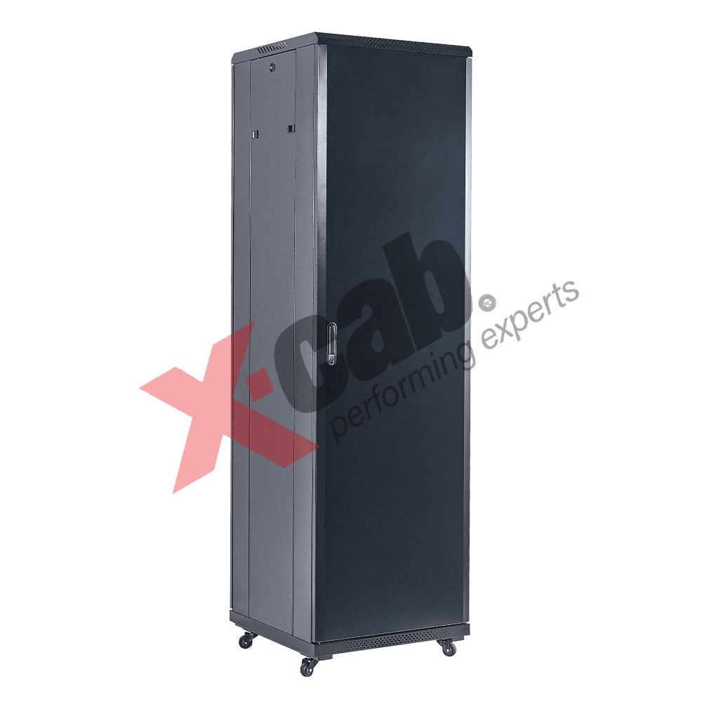 Cabinet metalic de podea 19", tip rack stand alone, 37U 600x1000 mm, Xcab S "Xcab-37U60100S" — miniatură