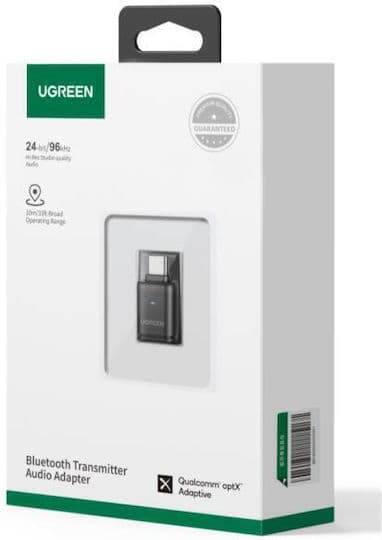 ADAPTOARE Bluetooth Ugreen, "BT501" conectare prin USB Type-C, distanta 10 m (pana la), suport audio, Bluetooth v5.3, negru "45008" - 6941876240081 — miniatură