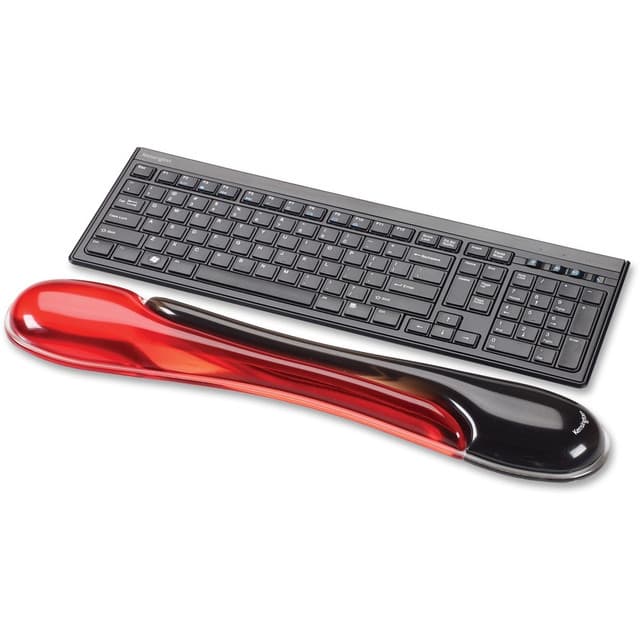 SUPORT ERGONOMIC KENSINGTON Duo Gel, pentru incheietura mainii, cu gel, rosu/negru, "62398" — miniatură