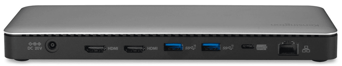 DOCKING Station KENSINGTON universal, conecPC USB-C, Thunderbolt 4, USB 2.0x4, USB Type Cx2, Thunderbolt 4, HDMIx2, RJ-45, NB 96 W, SD,microSD,Audio,negru "SD5760T" "K34110EU" — miniatură