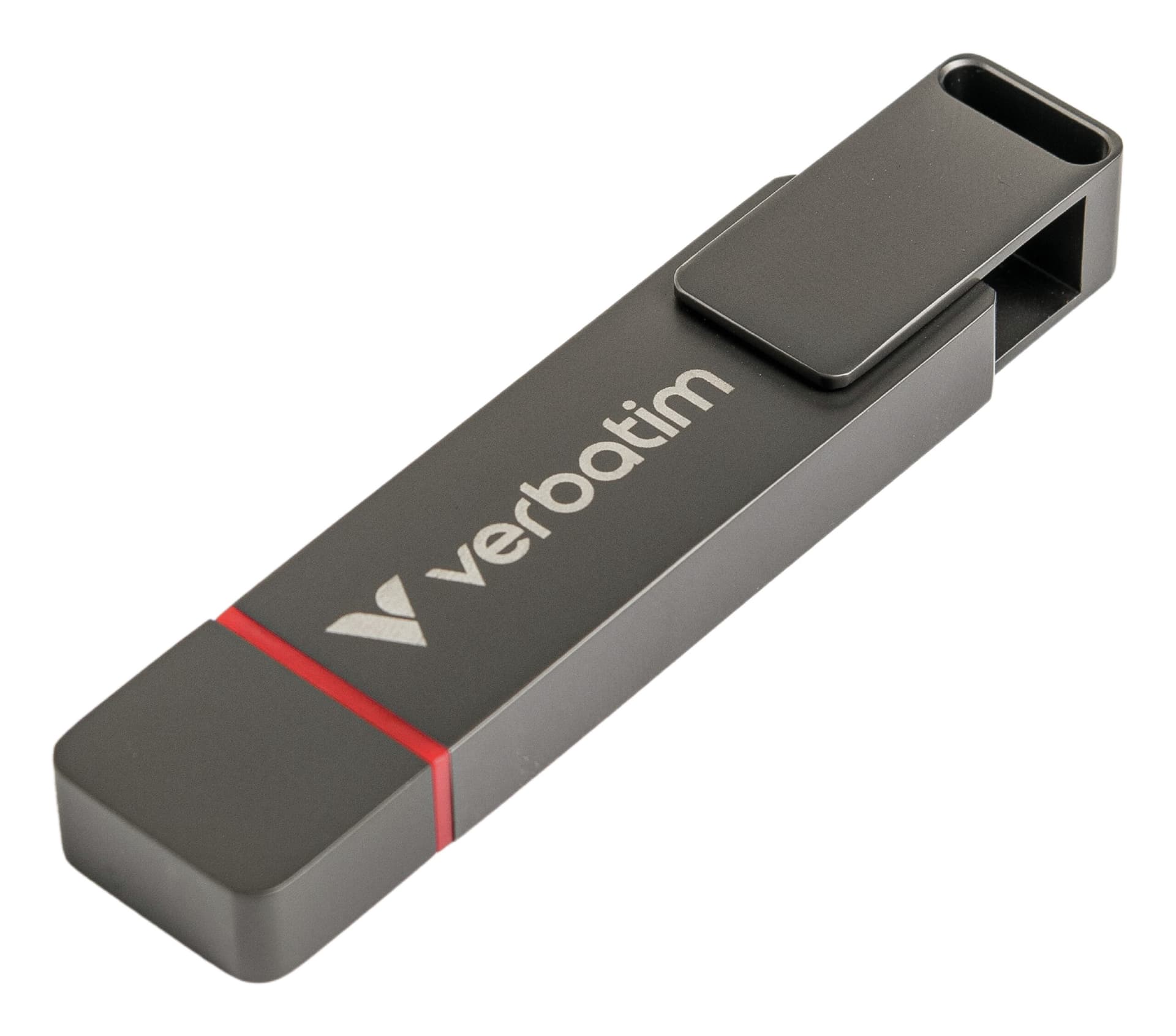 Memorie USB Verbatim USB Type-C/USB-A USB 3.2 Gen 1 conectivitate dubla 128GB Gri "32040" — miniatură