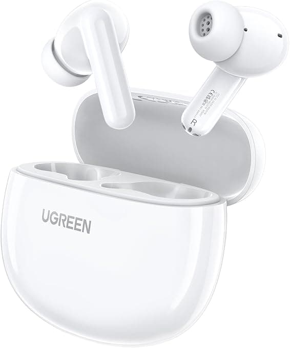 CASTI Ugreen, "WS207" HiTune P3 True Wireless, 28 ore baterie, TWS, incarcare USB Type-C, bluetooth 5.4, alb, "45110" - 6941876241101