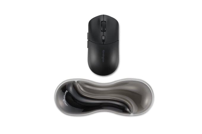 SUPORT ERGONOMIC KENSINGTON, "Slim Duo Gel Mouse", Suport pt. incheietura mainii, cu gel, gri/negru, "K62438WW" — miniatură