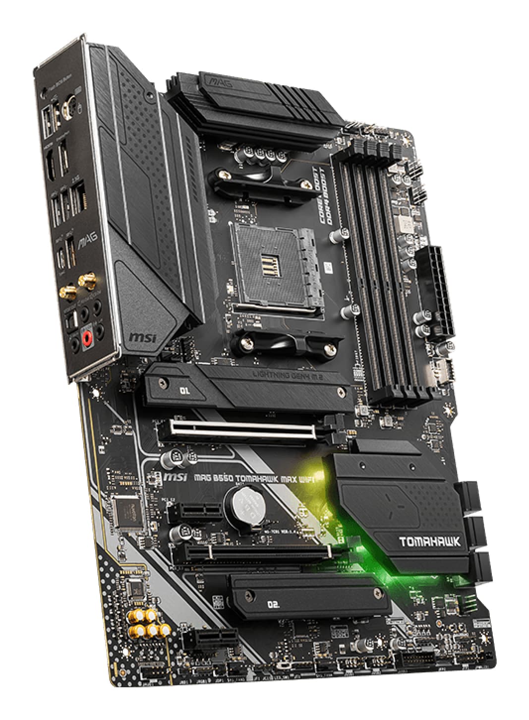 Placa de baza MAG B550 TOMAHAWK MAX WIFI, AMD B550, Socket AM4, ATX "7C94-043R" — miniatură