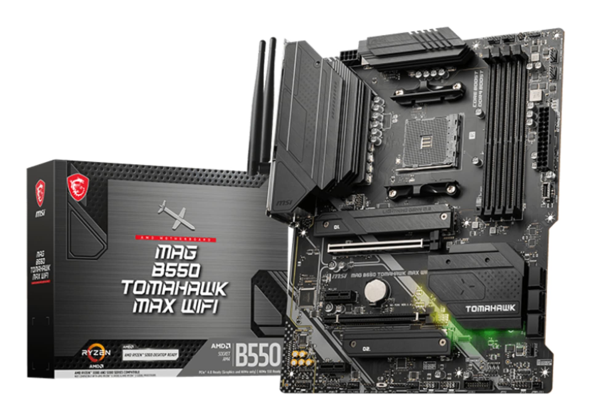 Placa de baza MAG B550 TOMAHAWK MAX WIFI, AMD B550, Socket AM4, ATX "7C94-043R"