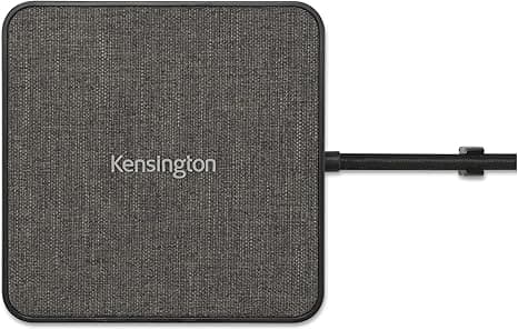 DOCKING Station KENSINGTON universal, conectare PC USB Type C, USB Type C x 1, USB-A 3.2 x 2, porturi video HDMI x 2, RJ-45, NB 100 W, negru, "MD120U4", "K32850WW" — miniatură