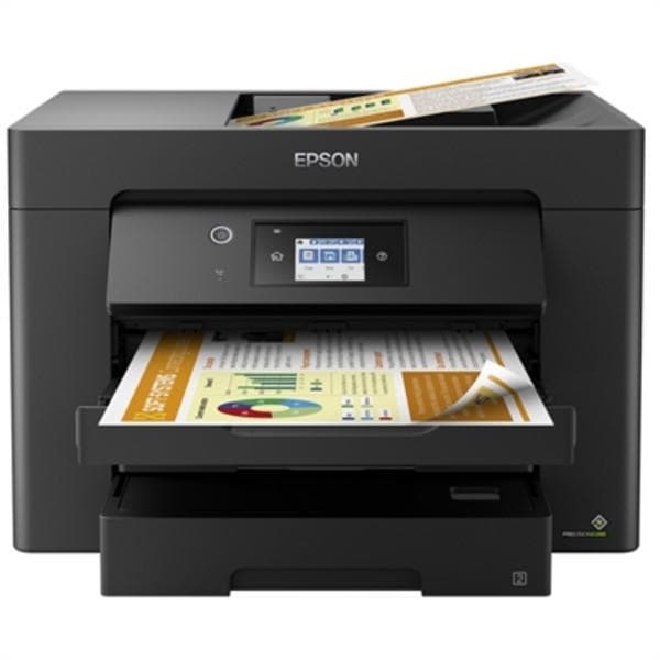 Multifunctional Inkjet Color Epson WF-7830DTWF, A3, Functii: Impr.|Scan.|Cop, Viteza de Printare Monocrom: 25ppm, Viteza de printare color: 25ppm, Conectivitate:USB|Ret, Duplex:Nu, ADF:Nu(incl.TV 11lei), "C11CH68403"