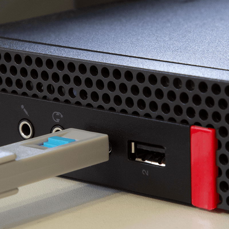 PORT Blocker LOGILINK, USB-C, 1buc. contine 1 cheie + 4 incuietori, "incuietori de USB" "AU0052" — miniatură