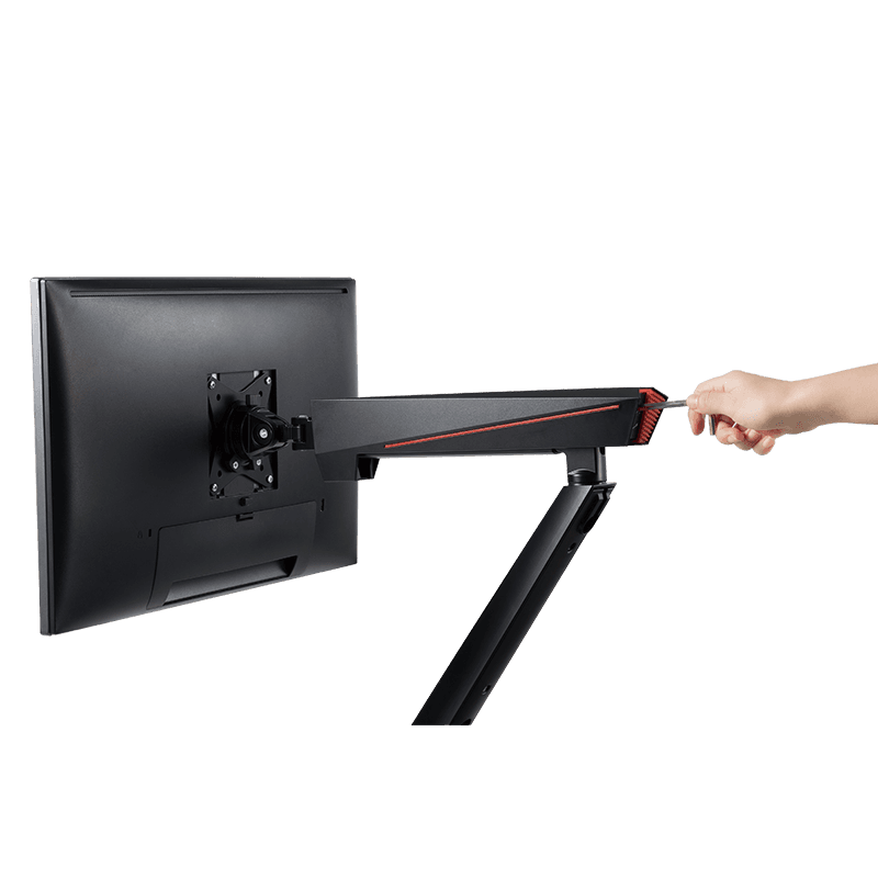 SUPORT de birou LOGILINK, pt 1 TV/monitor plat, diag. max 32 inch, rotatie, inclinare, verticala, max 8 Kg, gas spring, negru, "BP0091" — miniatură