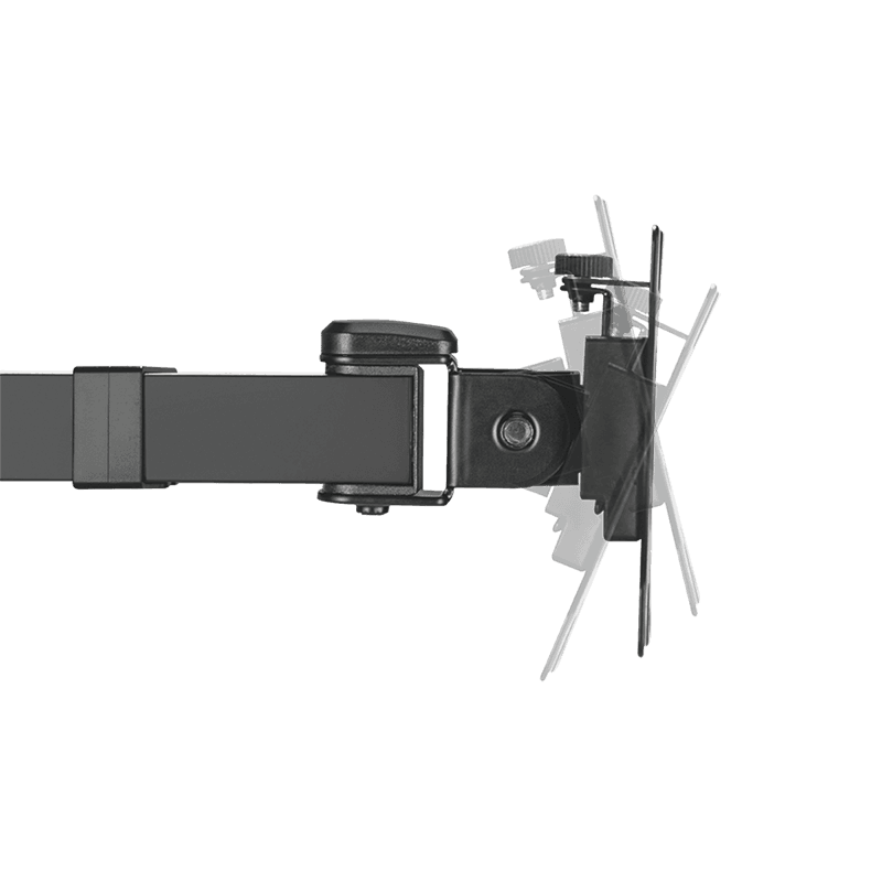 SUPORT de birou LOGILINK, pt 2 TV/monitor plat, diag. max 32 inch, rotatie, inclinare, pivotare, orizontala, verticala, max 12 Kg x 2, negru, "BP0106" — miniatură