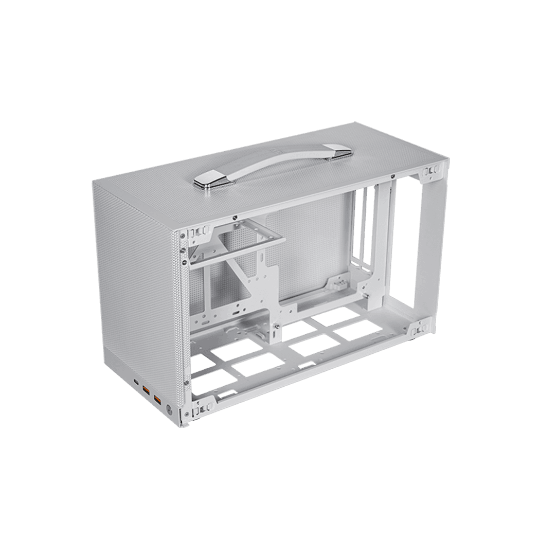 CARCASA PCCooler "K101 MESH", mini tower, office, fara sursa, compatibil sursa SFX, suporta 3xfan, USB-C x 1, USB 3.1 x 2, 3 sloturi expansiune, alb, "K101 MESH WH" — miniatură