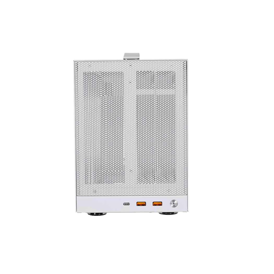 CARCASA PCCooler "K101 MESH", mini tower, office, fara sursa, compatibil sursa SFX, suporta 3xfan, USB-C x 1, USB 3.1 x 2, 3 sloturi expansiune, alb, "K101 MESH WH" — miniatură