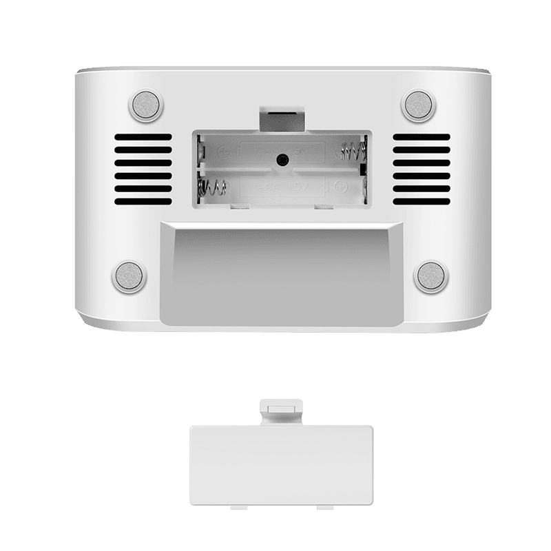 CEAS DIGITAL LOGILINK, radio, cu alarma, temperatura, umiditate, functie amanare, USB-C, alb, "SC0121W" — miniatură