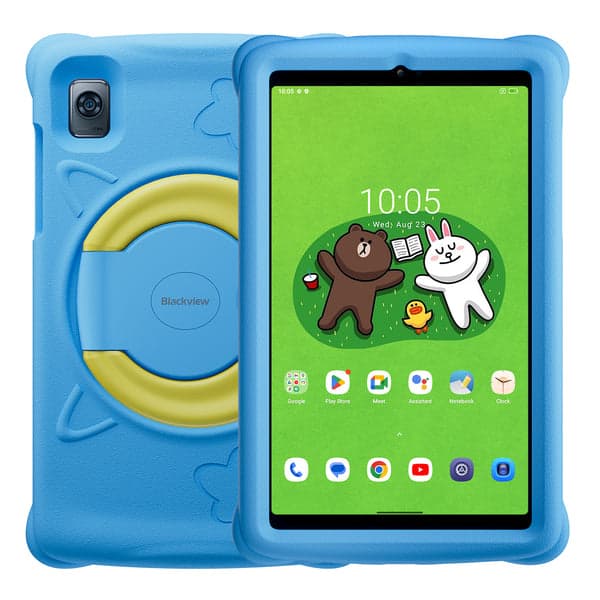 Blackview Tab 60 Kids, 8.68inch WXGA+ 800*1340, T606 Octa-core 1.6GHz, Front 5MP; Rear 8MP,4GB/128GB, 6050mAh battery, Android 13, Support Dual SIM card,Blue "BVTAB60_KIDS-BL"