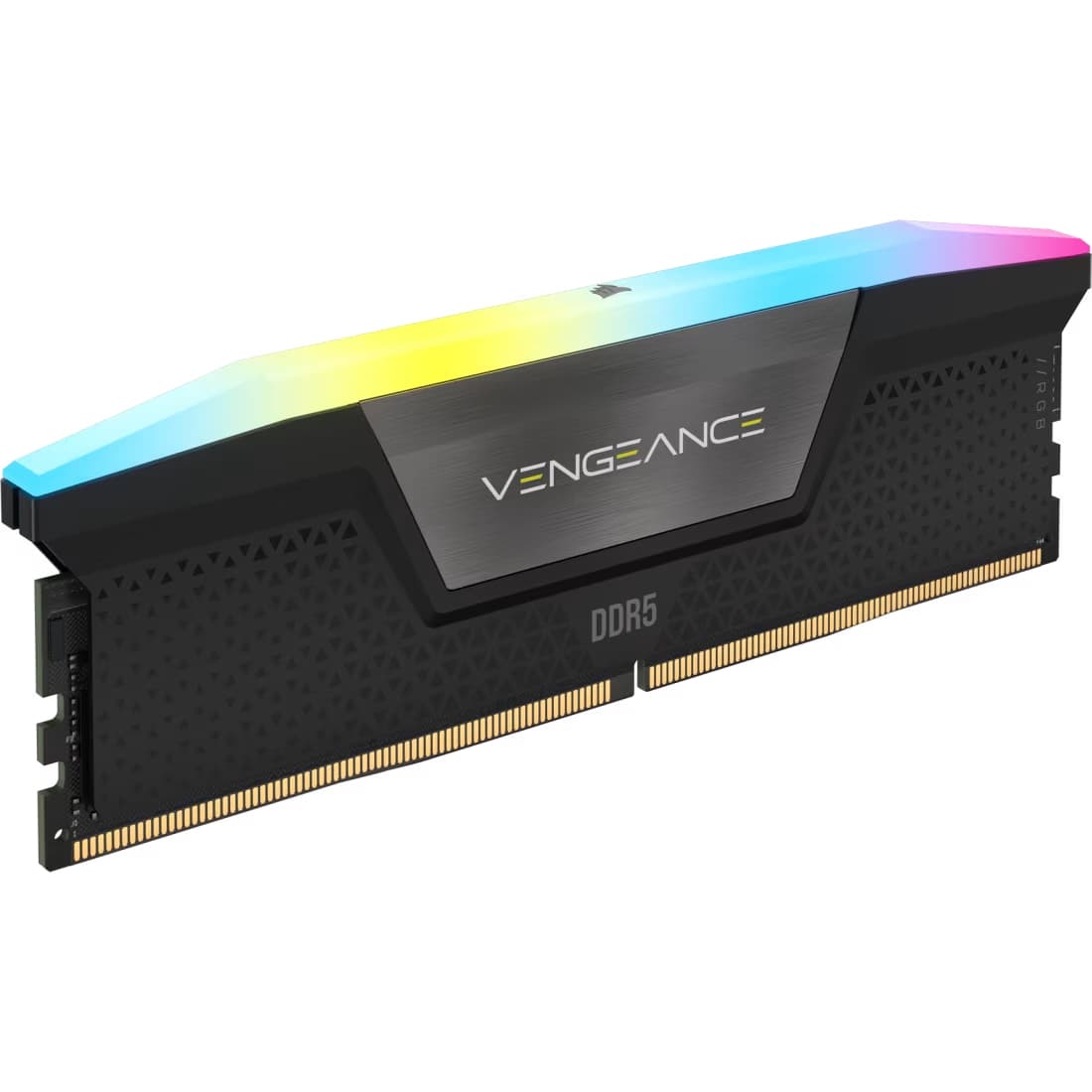 Corsair Memorie DDR5, 32GB, KIT 2x16GB, 6000MT/s, C28, Intel XMP, Negru, RGB, VENGEANCE "CMH32GX5M2B6000C28" — miniatură