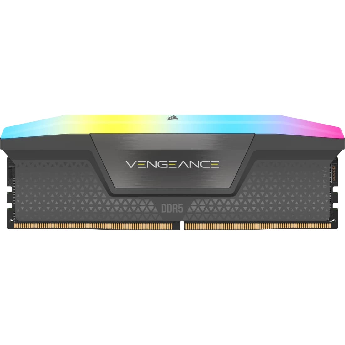Corsair Memorie DDR5, 32GB, KIT 2x16GB, 6400MT/s, C30, 1.4V, Negru, RGB, VENGEANCE "CMH32GX5M2B6400Z30" — miniatură