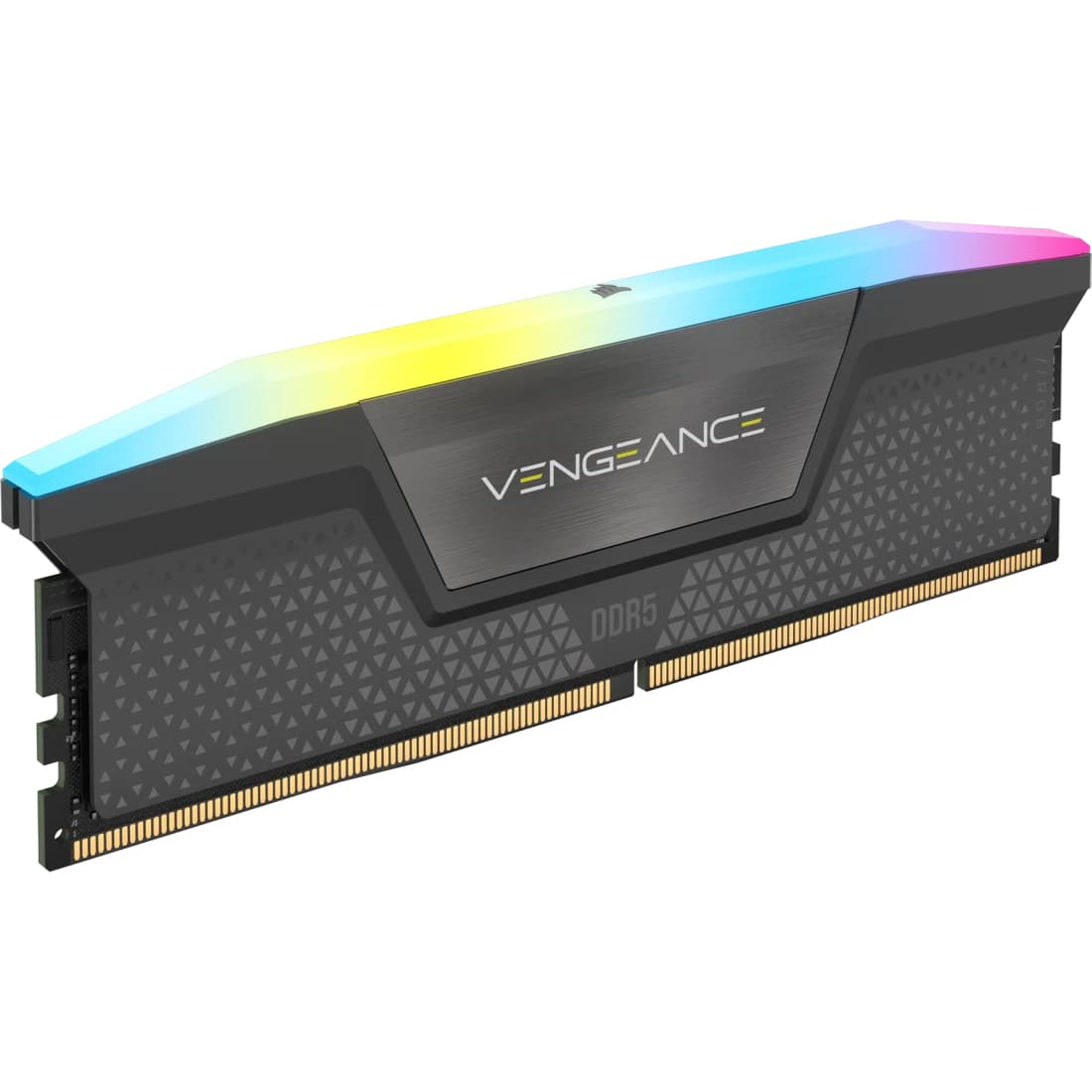 Corsair Memorie DDR5, 32GB, KIT 2x16GB, 6400MT/s, C30, 1.4V, Negru, RGB, VENGEANCE "CMH32GX5M2B6400Z30" — miniatură