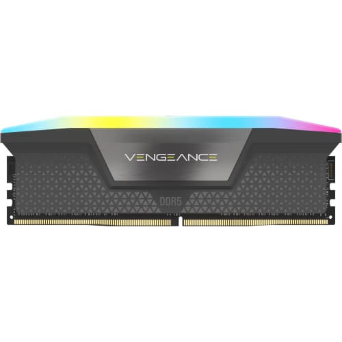 Corsair Memorie DDR5, 32GB, KIT 2x16GB, 6400MT/s, C32, 1.4V, XMP&EXPO, Alb, RGB, Vengeance "CMH32GX5M2B6400Z32W" — miniatură
