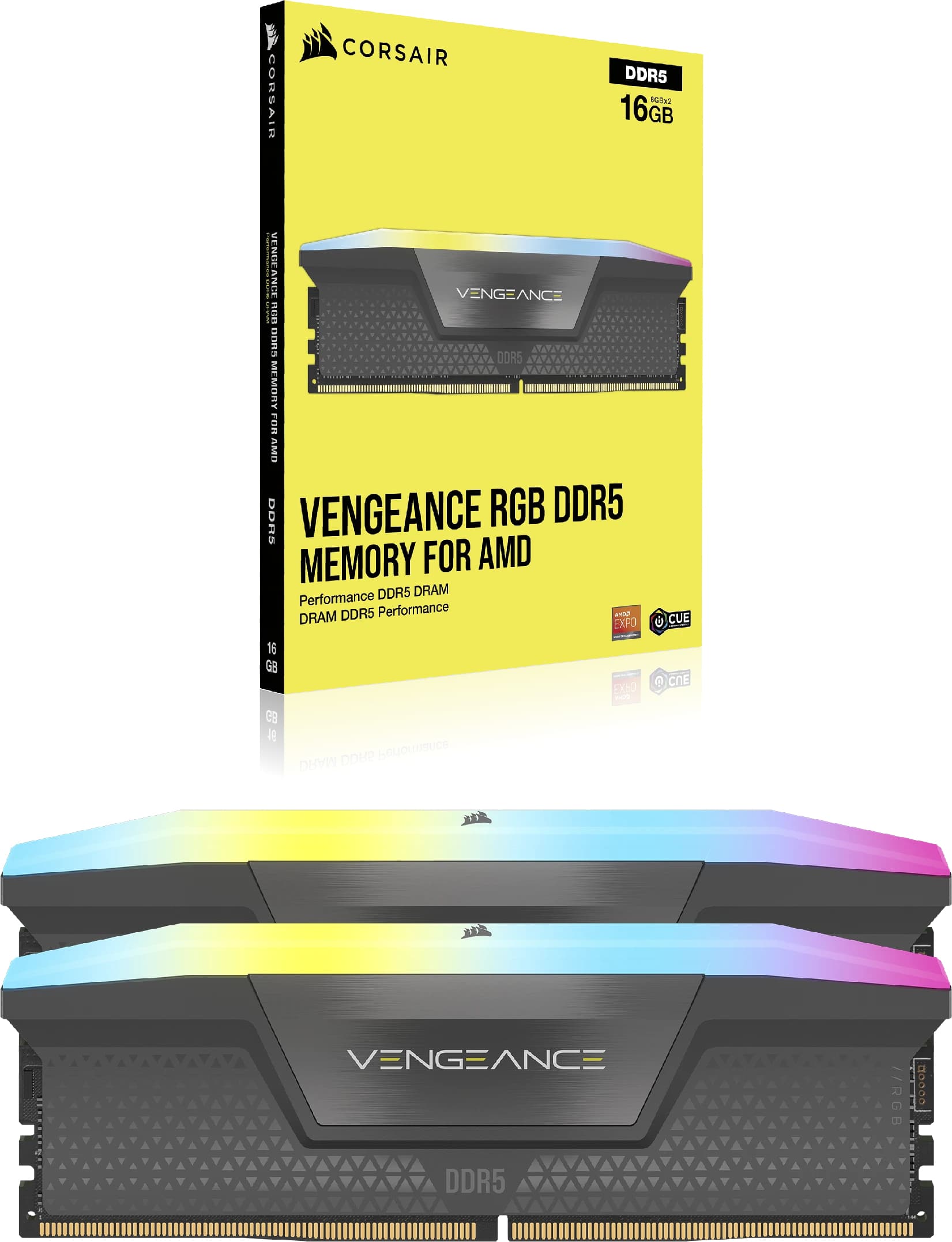 CR VENGEANCE DDR5 96GB (2x48GB) 6000 MHZ "CMH96GX5M2B6000Z30" — miniatură
