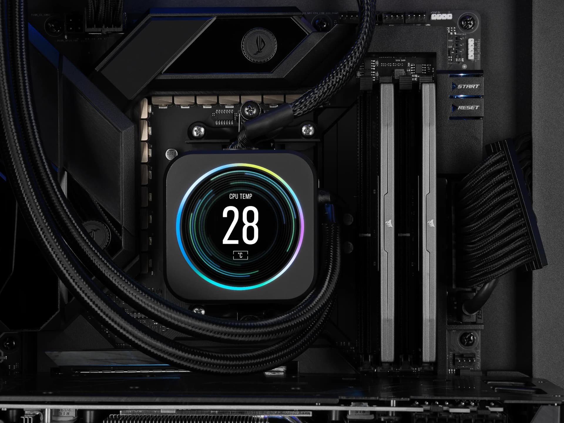 Corsair Memorie DDR5, 32GB, KIT 2x16GB, 6400 MHz, C30, 1.4V, Gri, VENGEANCE "CMK32GX5M2B6400Z30" — miniatură