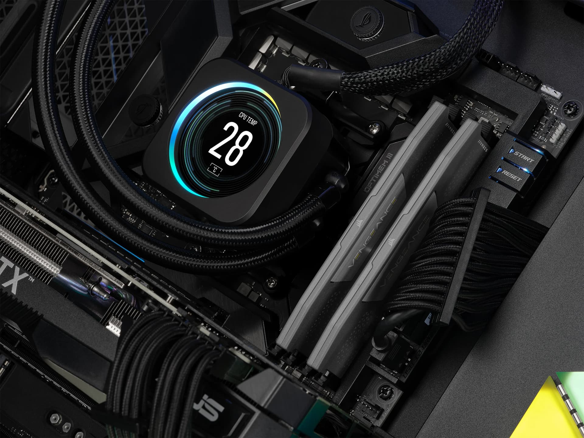 Corsair Memorie DDR5, 32GB, KIT 2x16GB, 6400 MHz, C30, 1.4V, Gri, VENGEANCE "CMK32GX5M2B6400Z30" — miniatură