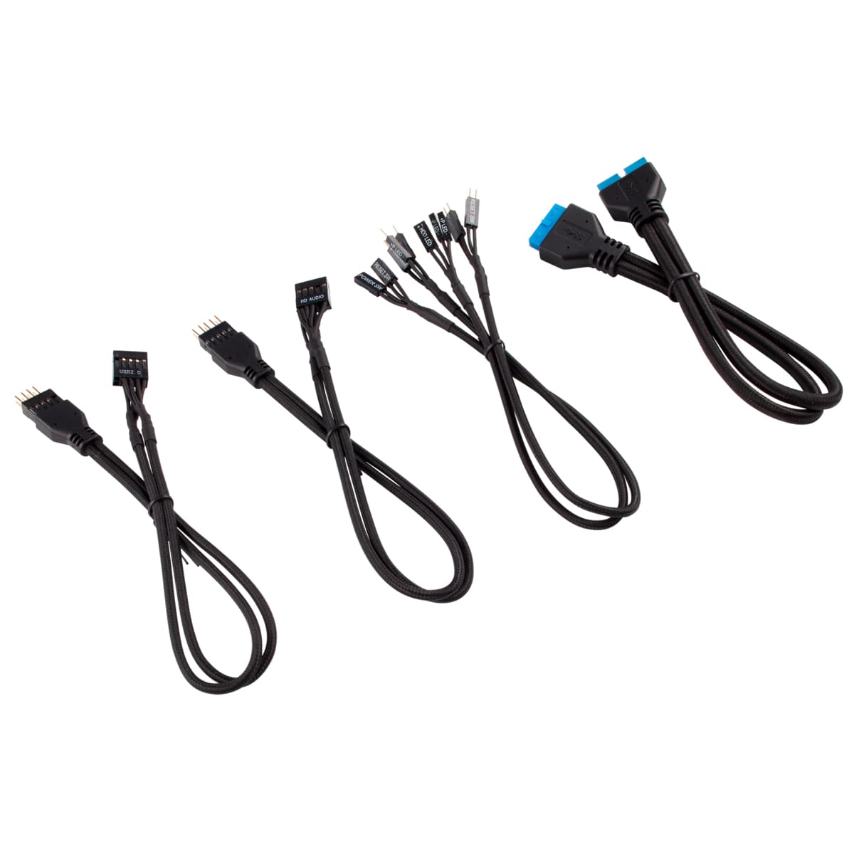 Corsair Power Supply Cable Premium Pro-Kit Type 4 Gen 4, 20-piece - black "CP-8920222"