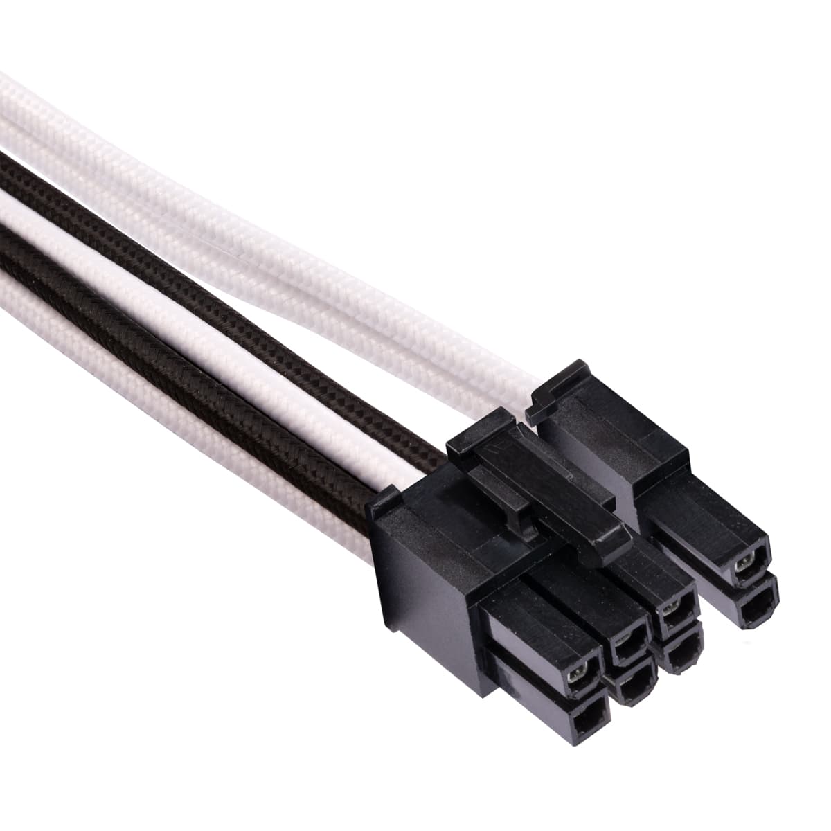 Corsair Premium Sleeved PCIe Cable Type 4 Gen 4 - white/black "CP-8920248" — miniatură