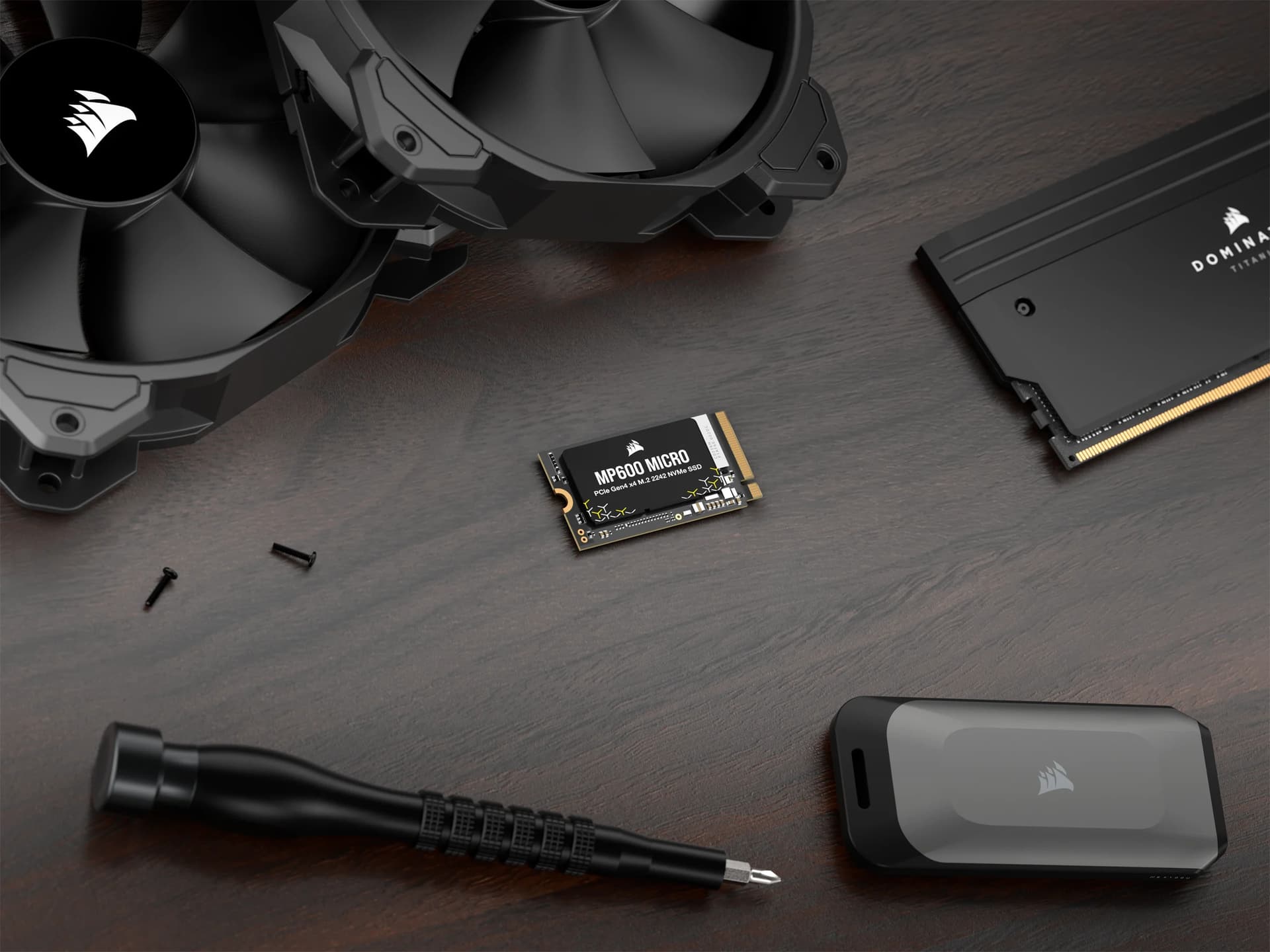 CR SSD MP600 MICRO 1TB Gen4 PCIe x4 "CSSD-F1000GBMP600MCR2" — miniatură