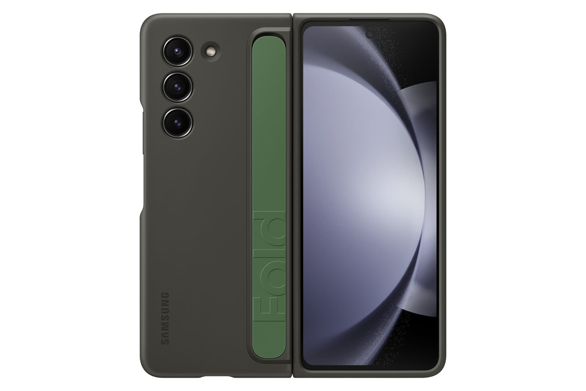 Husa Standing Case with Strap pentru Galaxy Fold5, Graphite "EF-MF946CBEGWW" — miniatură