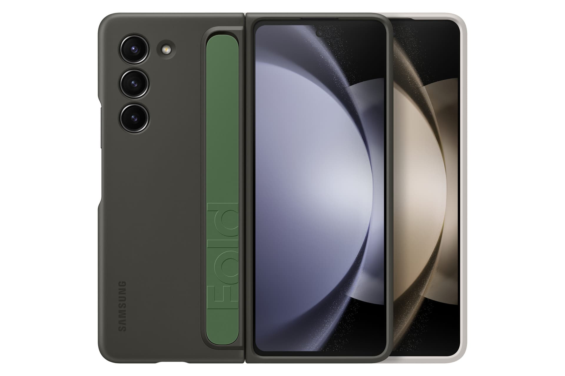 Husa Standing Case with Strap pentru Galaxy Fold5, Graphite "EF-MF946CBEGWW" — miniatură