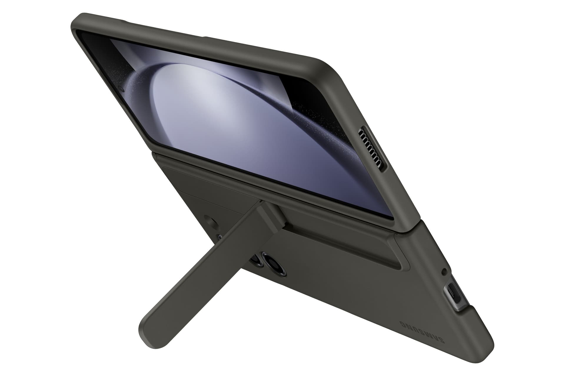 Husa Standing Case with Strap pentru Galaxy Fold5, Graphite "EF-MF946CBEGWW" — miniatură