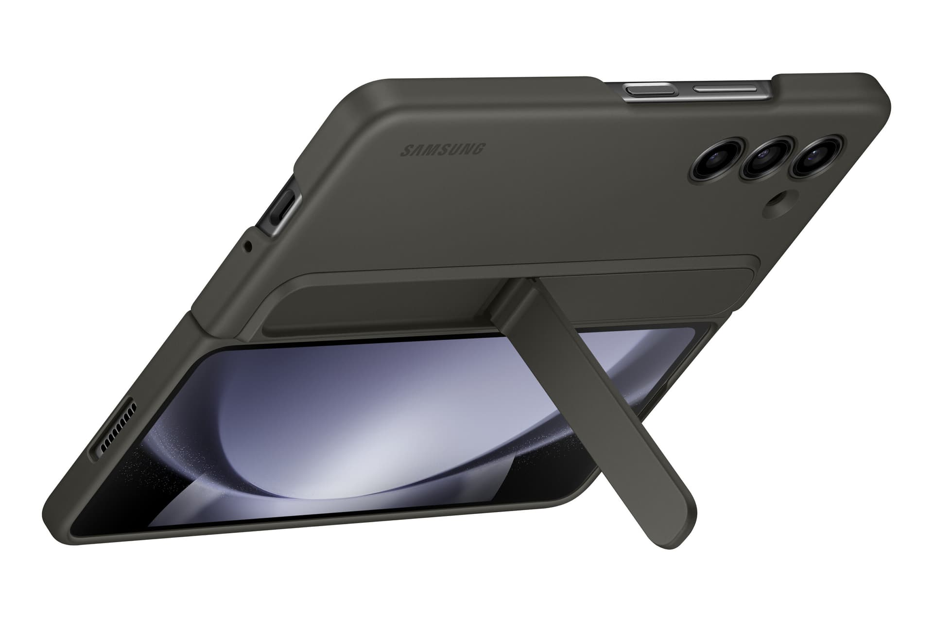 Husa Standing Case with Strap pentru Galaxy Fold5, Graphite "EF-MF946CBEGWW" — miniatură