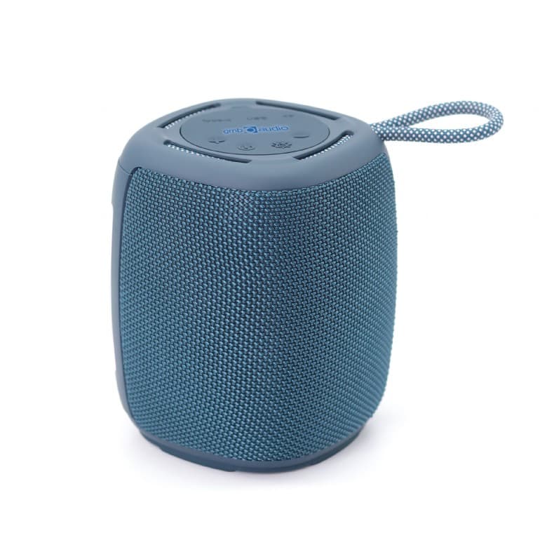 BOXE GEMBIRD portabile bluetooth, RMS: 5W, baterie 1200mAh, microSD, USB, FM-radio, LED light, BT v5.1, 111x111x134mm, 530 grame, blue, "SPK-BT-LED-03-B"