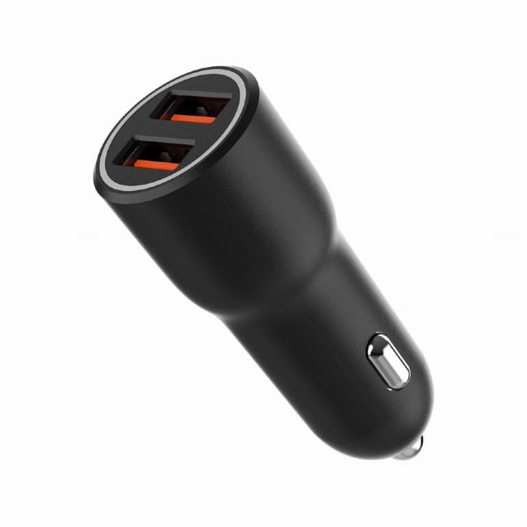 ALIMENTATOR auto GEMBIRD, 2 x USB-A QC3.0 max 18W, pt. bricheta auto, black, "TA-UC-A2QC36-CAR-01"