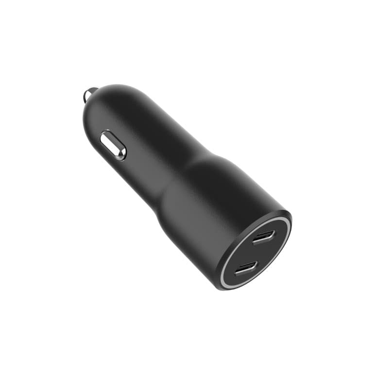 ALIMENTATOR auto GEMBIRD, 2 x USB-C PD max 40W, pt. bricheta auto, black, "TA-UC-C2PD40-CAR-01" — miniatură