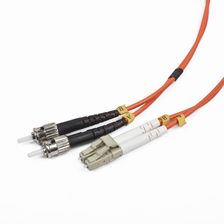 CABLU FIBRA OPTICA duplex multimode, 10m, conectori LC-ST, bulk, Gembird "CFO-LCST-OM2-10M"
