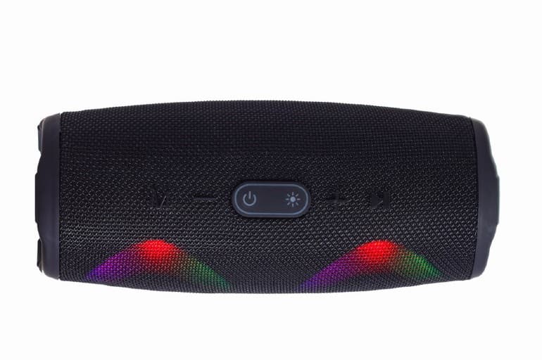 BOXE GEMBIRD portabile bluetooth, RMS: 10W (5W x 2), baterie 1200mAh, microSD, USB, LED light, BT v5.0, 95x105x225mm, 630 grame, black, "SPK-BT-LED-02" — miniatură