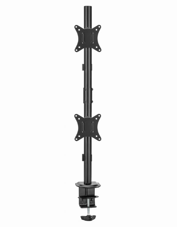 SUPORT de birou Gembird, pt 2 TV/monitor plat, diag. max 17-32 inch, rotatie, inclinare, pivotare, max 9 kg, "MA-D2-02"