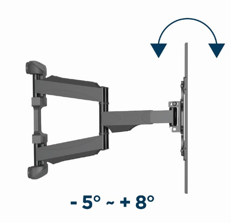 SUPORT de perete GEMBIRD, pt 1 TV/monitor, diag. max 32" - 75", full-motion, max 45 kg, "WM-75ST-01" — miniatură