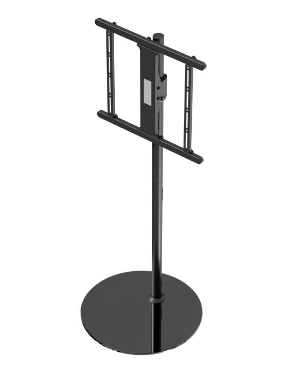 SUPORT de podea GEMBIRD, pt 1 TV/monitor, diag. max 32" - 65", max 35 kg, rotire +/-20 gr, inclinare +3~-5 gr, 550x550x1430mm, inaltime 1100-1310mm, black, "TVS-65S-02" — miniatură